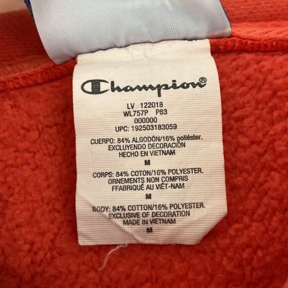 NWOT CHAMPION ALL-OVER LOGO HOODIE
sweater Orange/Papaya color Size Medium - Picture 7 of 8
